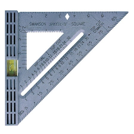 SWANSON SQUARE SPEED LEVL8"" GRAY T0111